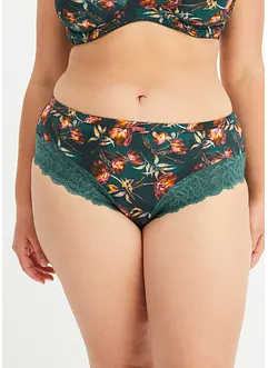 Maxitruse med delikate blonder (2-pack), bonprix