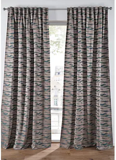 Jacquard-gardin med bølger (1-pack), bonprix