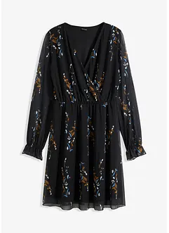 Mesh-kjole med print, bonprix