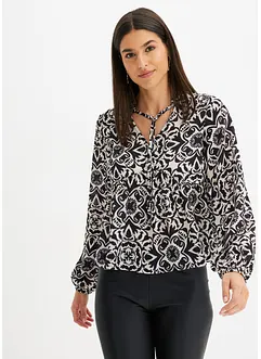 Bluse med print, bonprix