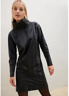 Kort kjole med Wetlook, bonprix