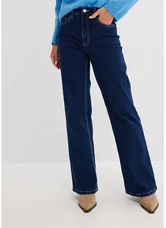 Wide Leg-jeans High Waist, økologisk bomull, bonprix