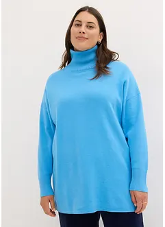 Ribbet genser i ren bomull, bonprix