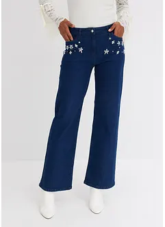 Wide Leg-jeans Mid Waist, bonprix