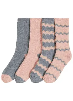 Kosesokker med resirkulert polyester (4-pack), bonprix