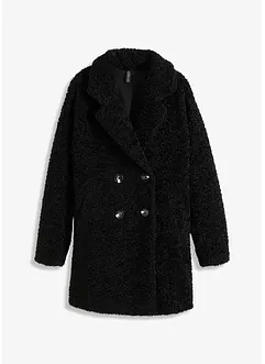 Oversized kort kåpe i ull-stil, bonprix