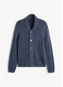 Strikket jakke med ribbemønster, bonprix