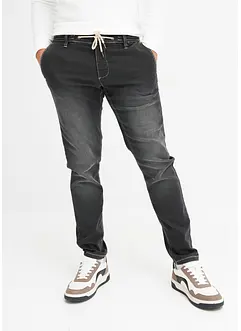 Regular Fit-joggejeans i sweatshirt-materiale, Tapered, bonprix