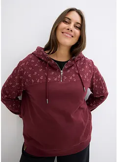 Hettesweatshirt med glidelås, bonprix