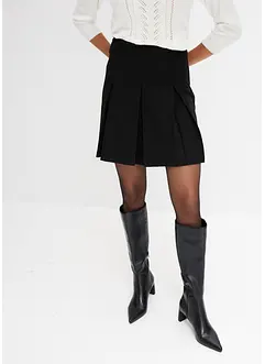 Miniskjørt med folder, bonprix