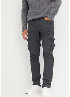 Regular Fit cargobukse i flanell med legg, Straight, bonprix