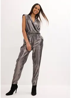 Jumpsuit med glansprint, bonprix