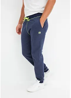 Joggebukse i denim-look med kontrastdetaljer, bonprix