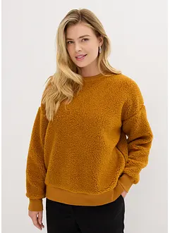 Pile-fleecegenser med sidesplitter, bonprix