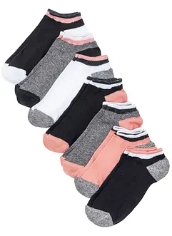 Ankelsokker med økologisk bomull (7-pack), bonprix