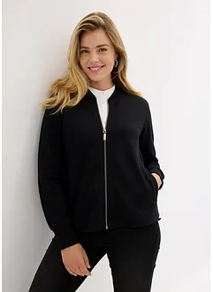 Sweatjakke med pilot-look, lang arm, bonprix