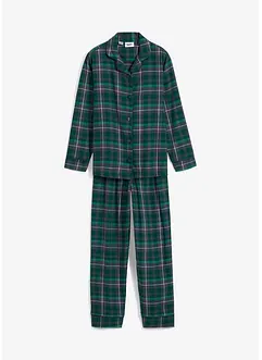 Vevd pyjamas i flanell for barn (2-delt sett), bonprix