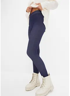 Leggings i termofleece med jeans-look, bonprix