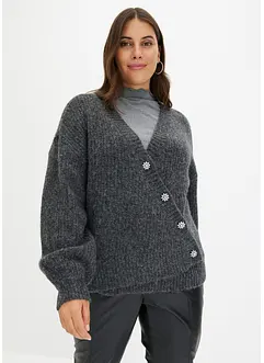 Cardigan med dekorative knapper, bonprix