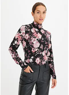 Langermet topp i myk viskosemiks, bonprix