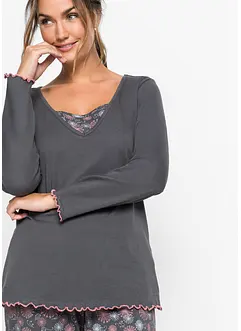 Pyjamas av økologisk bomull, bonprix