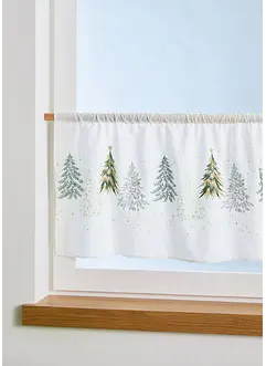 Gardinkappe med brodert juletremotiv, bonprix