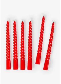 Vridde lys (6-pack), bonprix