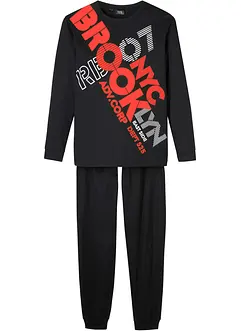 Pyjamas med økologisk bomull (2-delt sett), bonprix