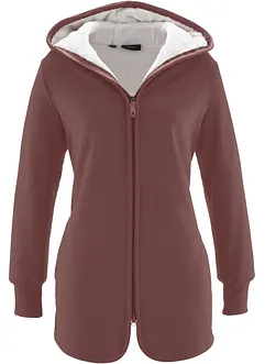 Sweatjakke med fleece, bonprix