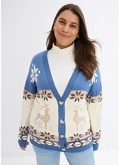 Cardigan med julemotiv, bonprix