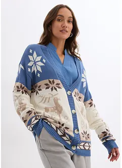 Cardigan med julemotiv, bonprix