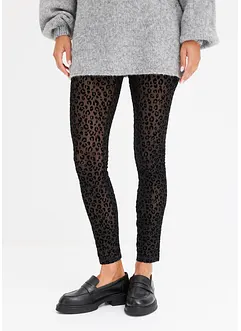 Leggings med fløyelsmønster, bonprix