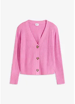 Ribbet cardigan, bonprix