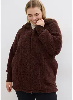 Teddyfleece-jakke, Oversized, bonprix