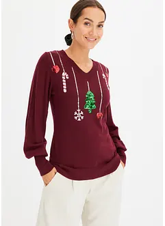 Finstrikket genser, bonprix