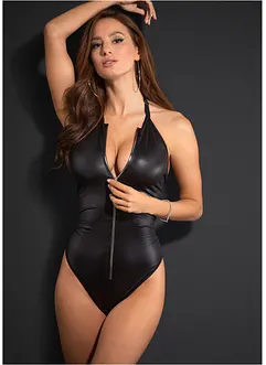 Stringbody ouvert i wetlook, VENUS
