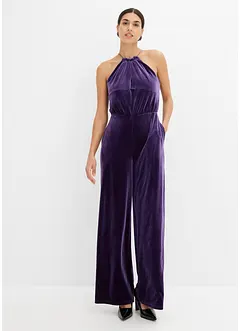 Jumpsuit i myk fløyel, bonprix