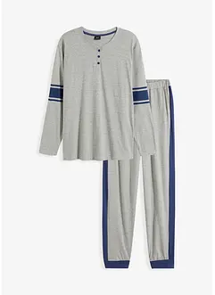 Pyjamas med knappestolpe, bonprix