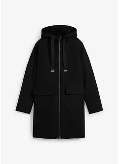 Vid vinterparkas med hette og teddyfôr, bonprix