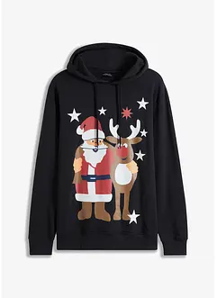 Sweatshirt med julemotiv i økologisk bomull, bonprix