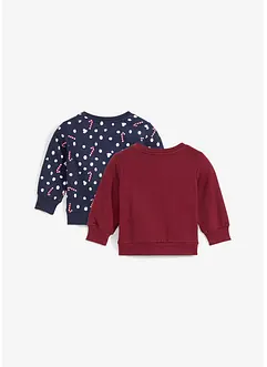 Baby-sweatshirt med julemotiv (2-pack), bonprix