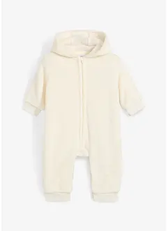 Baby fleece-jumpsuit med horn, bonprix