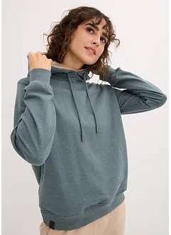 Termo-sweatshirt med hette og teddyfôr, bonprix