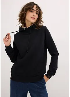 Termo-sweatshirt med hette og teddyfôr, bonprix