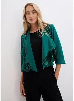 Chiffon-bolero med paljetter, bonprix