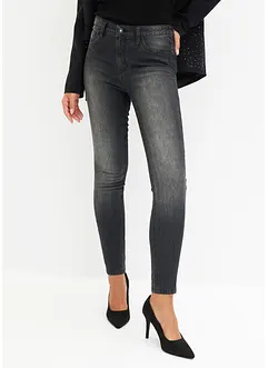 Skinny jeans med strass, bonprix