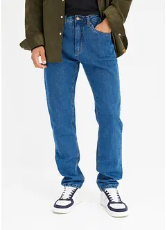 Classic Fit-jeans med linning som er elastisk i sidene, Straight, bonprix
