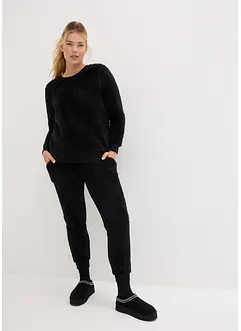 Joggedress i myk fleece (2-delt sett), bonprix