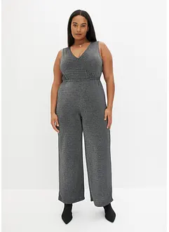 Jersey-jumpsuit med glitter, bonprix