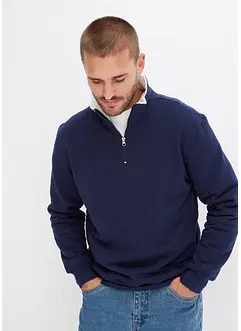 Termo-sweatshirt med troyer-krage, varmt fôret, bonprix